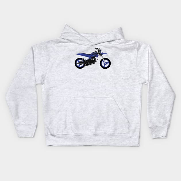 Motorcycle Yamaha PW50 Kids Hoodie by WiredDesigns